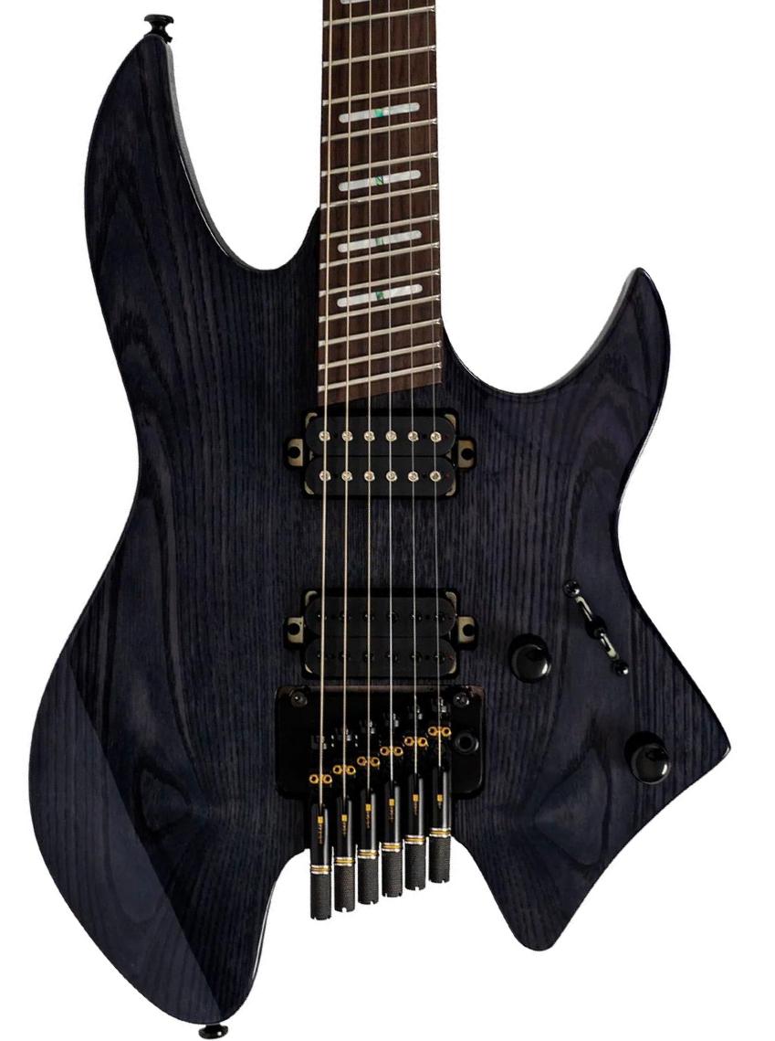 Guitare électrique multi-scale Sire Larry Carlton X6 Headless - transparent black