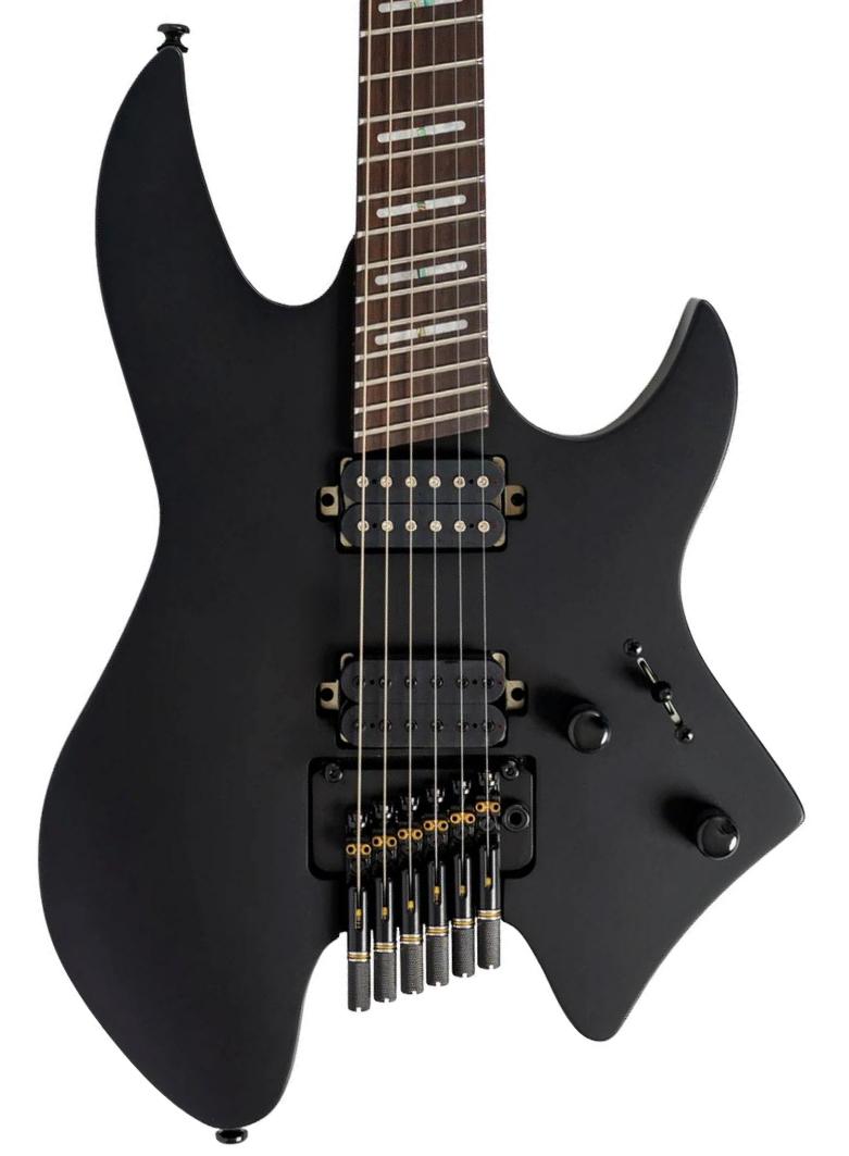 Guitare électrique multi-scale Sire Larry Carlton X6 Headless - black satin