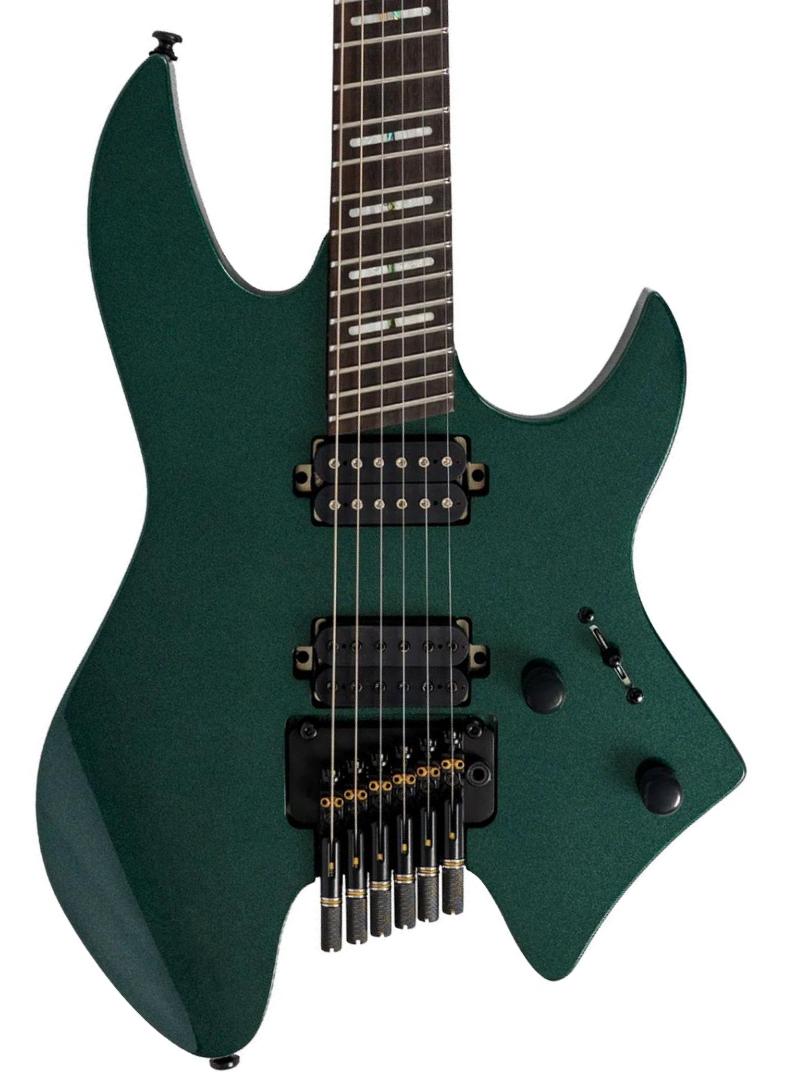 Guitare électrique multi-scale Sire Larry Carlton X6 Headless - Metallic Green