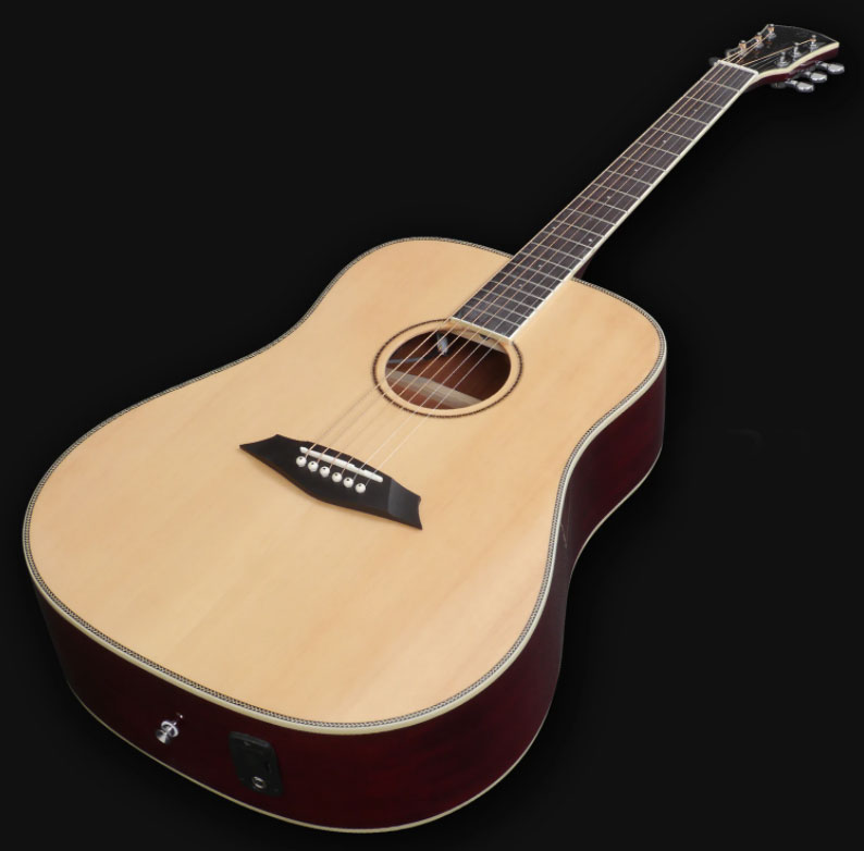 Sire Larry Carlton A3-d Signature Dreadnought Epicea Acajou Rw - Natural - Guitare Electro Acoustique - Variation 1