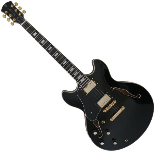 Sire Larry Carlton H7 LH - black Semi-hollow electric guitar