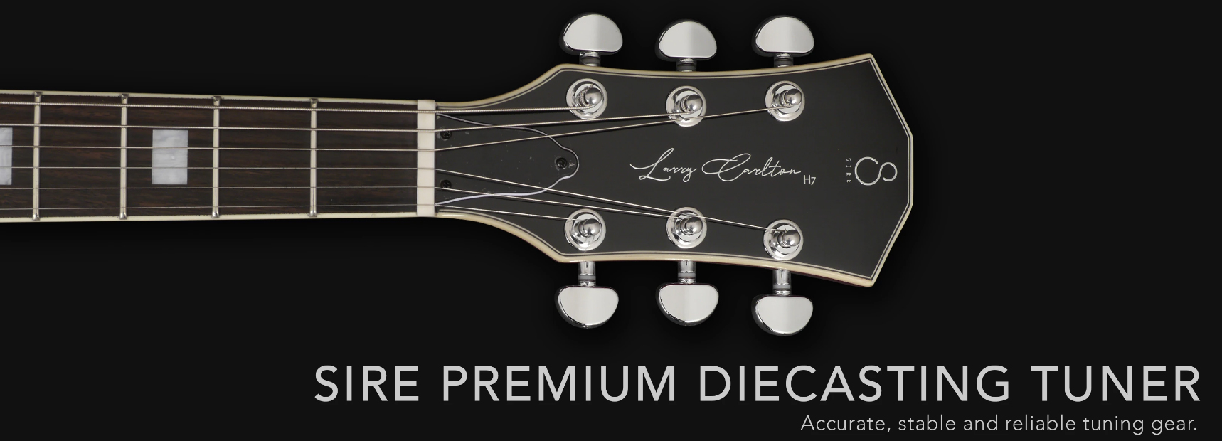 Sire Larry Carlton H7 Signature Ht Hh Eb - Cherry Sunburst - Guitare Électrique 1/2 Caisse - Variation 2