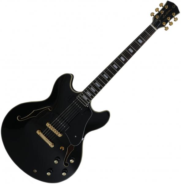 Sire 335 Larry Carltonブラック Sire Larry Carlton H7V - black Semi-hollow electric guitar