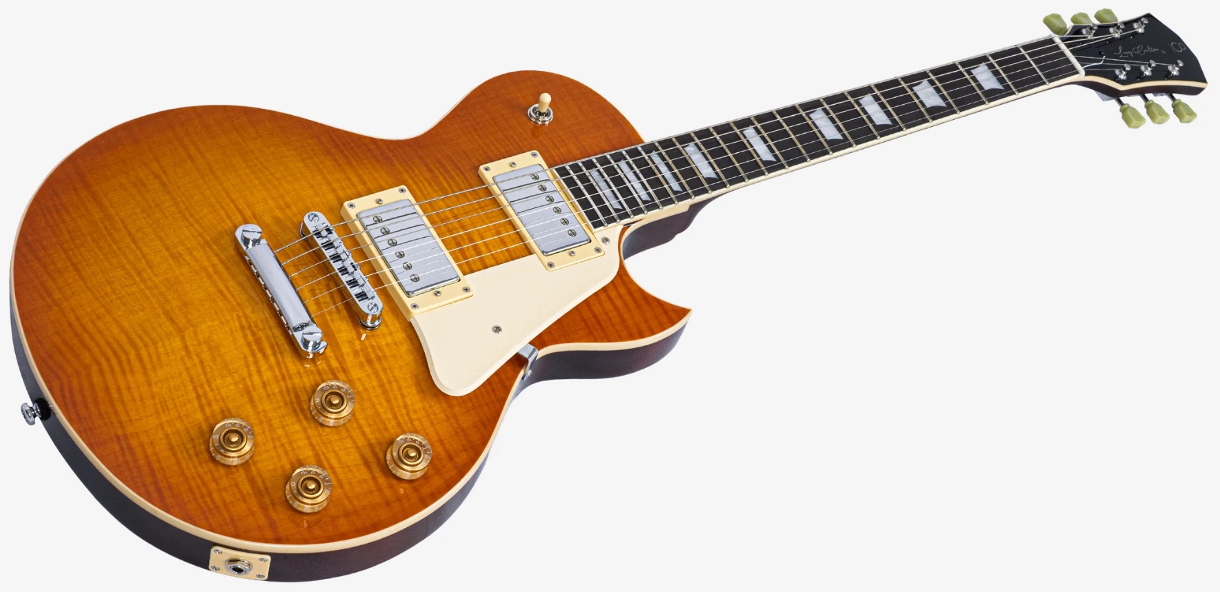 Sire Larry Carlton L5 2h Ht Rw - Amber Burst - Guitare Électrique Single Cut - Variation 2