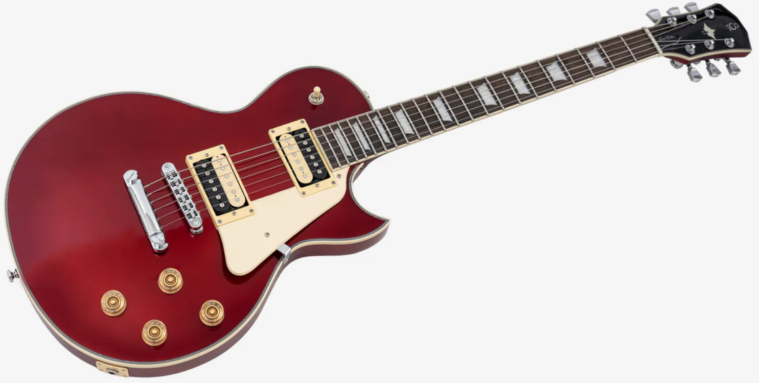 Sire Larry Carlton L7 Lh Gaucher New Gen 2h Ht Eb - Candy Apple Red - Guitare Électrique Single Cut - Variation 2