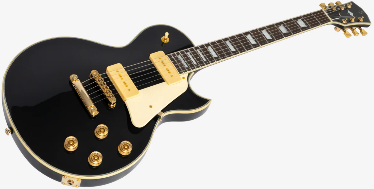 Sire Larry Carlton L7v New Gen 2s P90 Ht Eb - Black - Guitare Électrique Single Cut - Variation 2