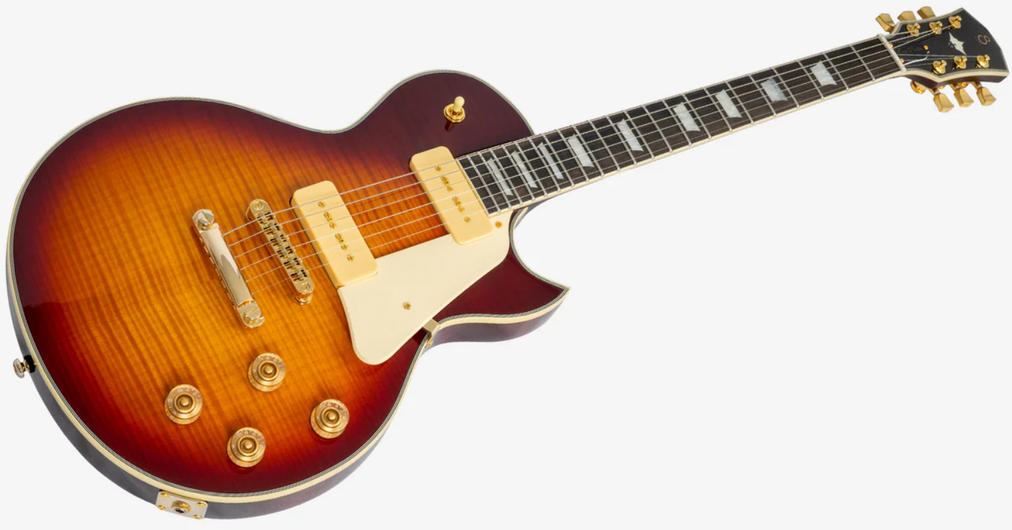 Sire Larry Carlton L7v New Gen 2s P90 Ht Eb - Tobacco Sunburst - Guitare Électrique Single Cut - Variation 2