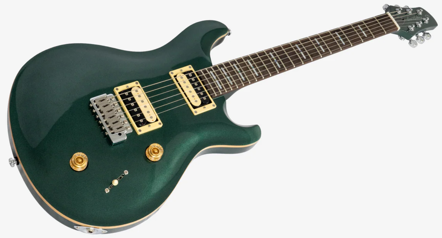 Sire Larry Carlton Q7 2h Trem Eb - Metallic Green - Guitare Électrique Double Cut - Variation 2