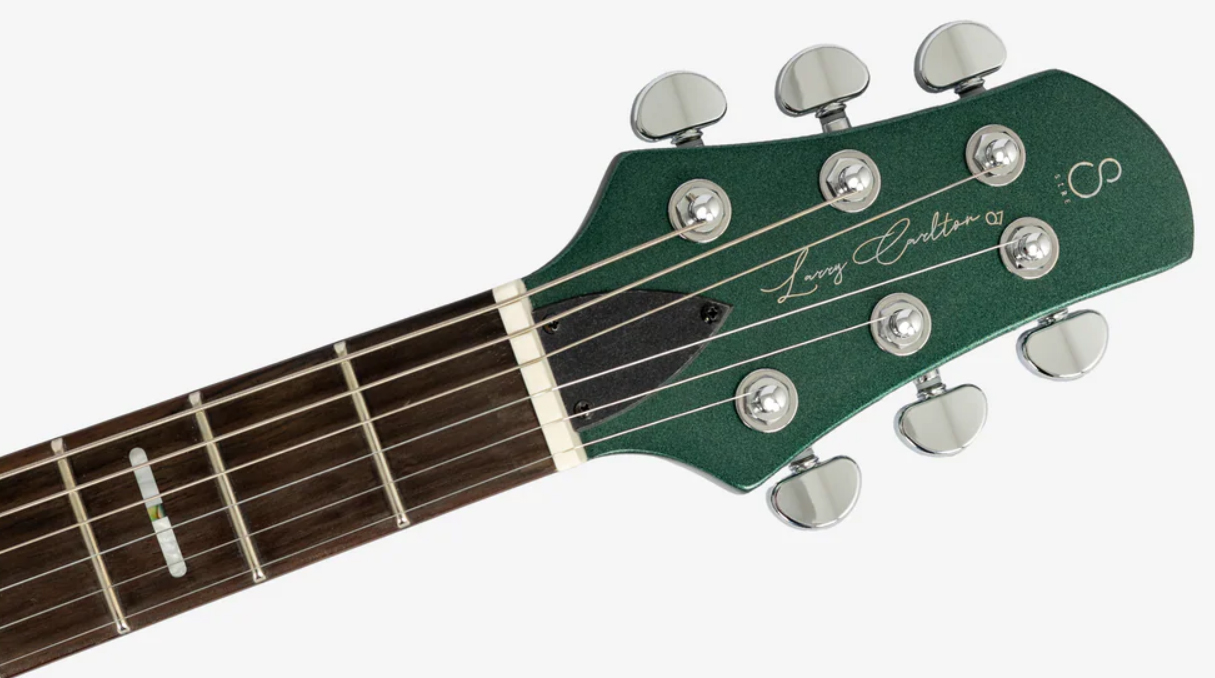 Sire Larry Carlton Q7 2h Trem Eb - Metallic Green - Guitare Électrique Double Cut - Variation 3