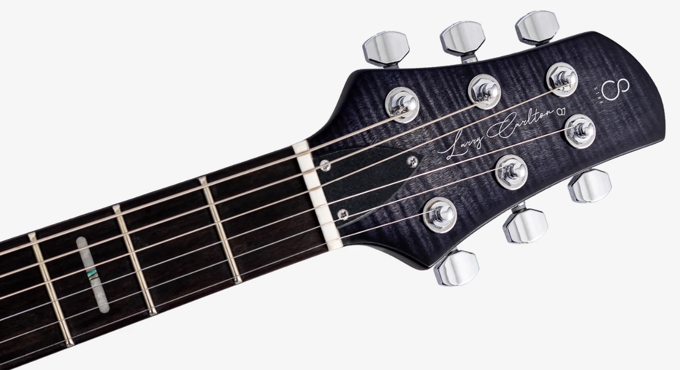Sire Larry Carlton Q7 Hollow 2h Ht Eb - Transparent Black - Guitare Électrique 1/2 Caisse - Variation 3