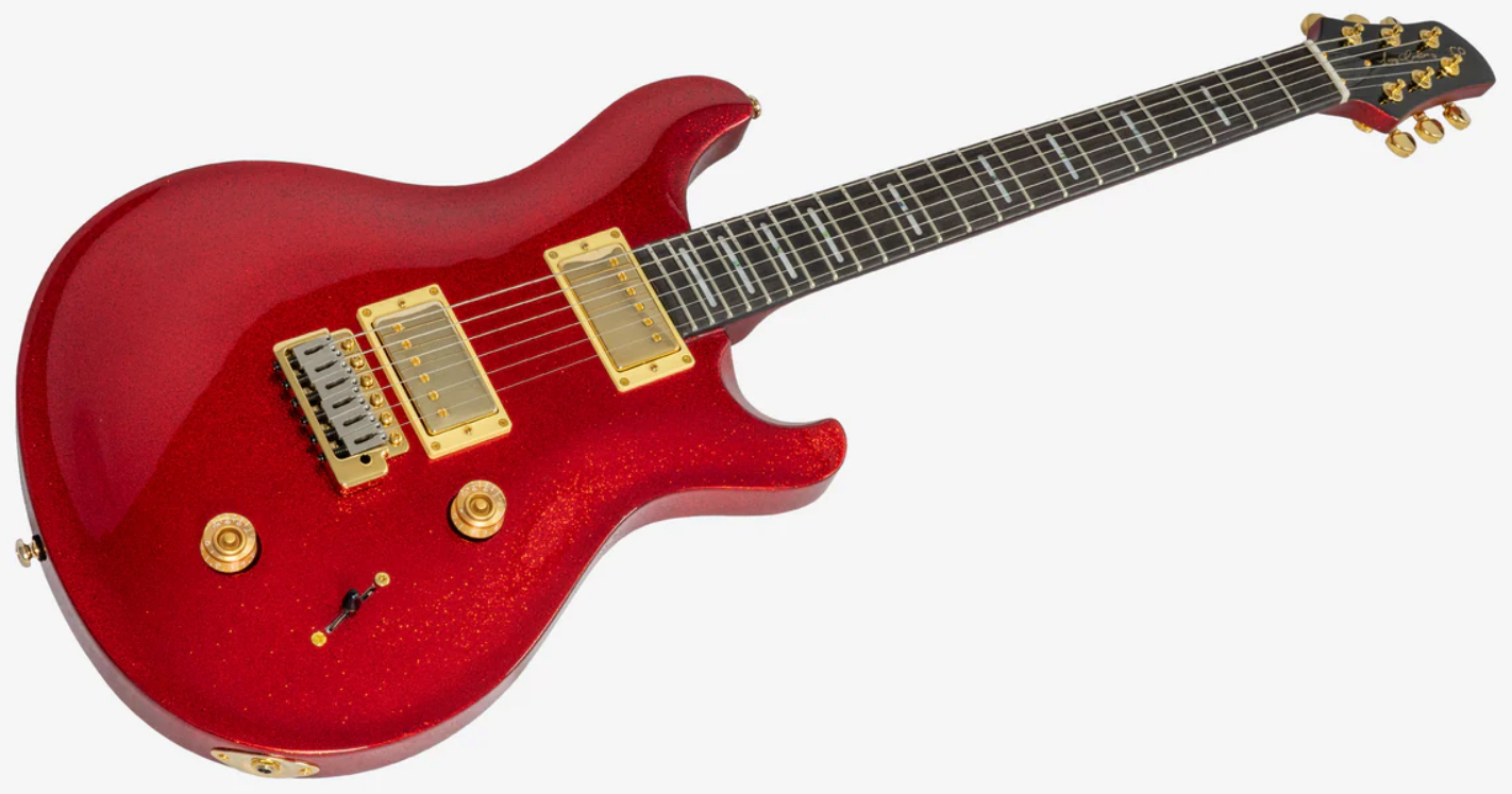 Sire Larry Carlton Q7 Lh Gaucher 2h Trem Eb - Red Sparkle - Guitare Électrique Double Cut - Variation 2