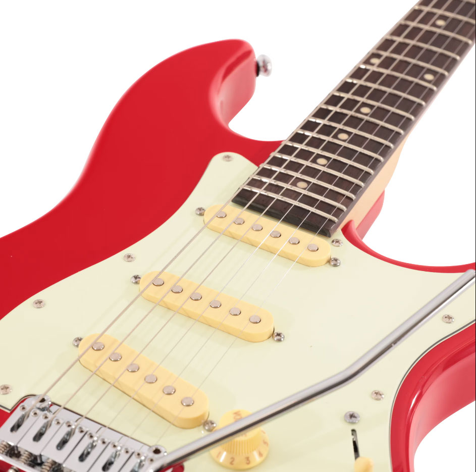 Sire Larry Carlton S3 Sss Lh Signature Gaucher 3s Trem Rw - Dakota Red - Guitare Électrique Forme Str - Variation 3