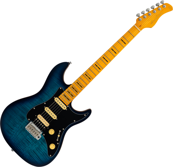 Sire Larry Carlton S7 FM New Gen - transparent blue satin Str