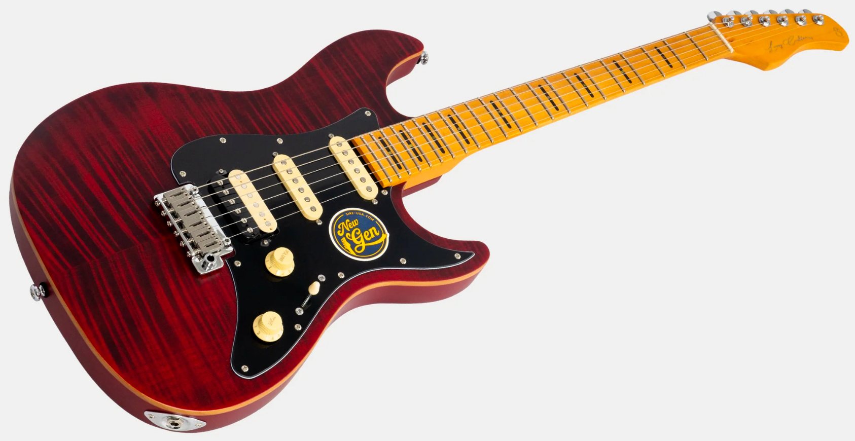 Sire Larry Carlton S7 Fm New Gen Hss Trem Mn - See Through Red - Guitare Électrique Forme Str - Variation 2