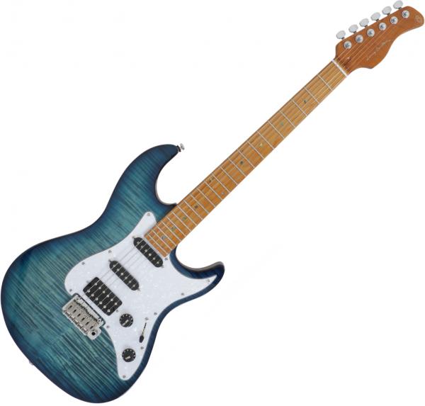 Guitare électrique solid body Sire Larry Carlton S7 FM - Trans blue