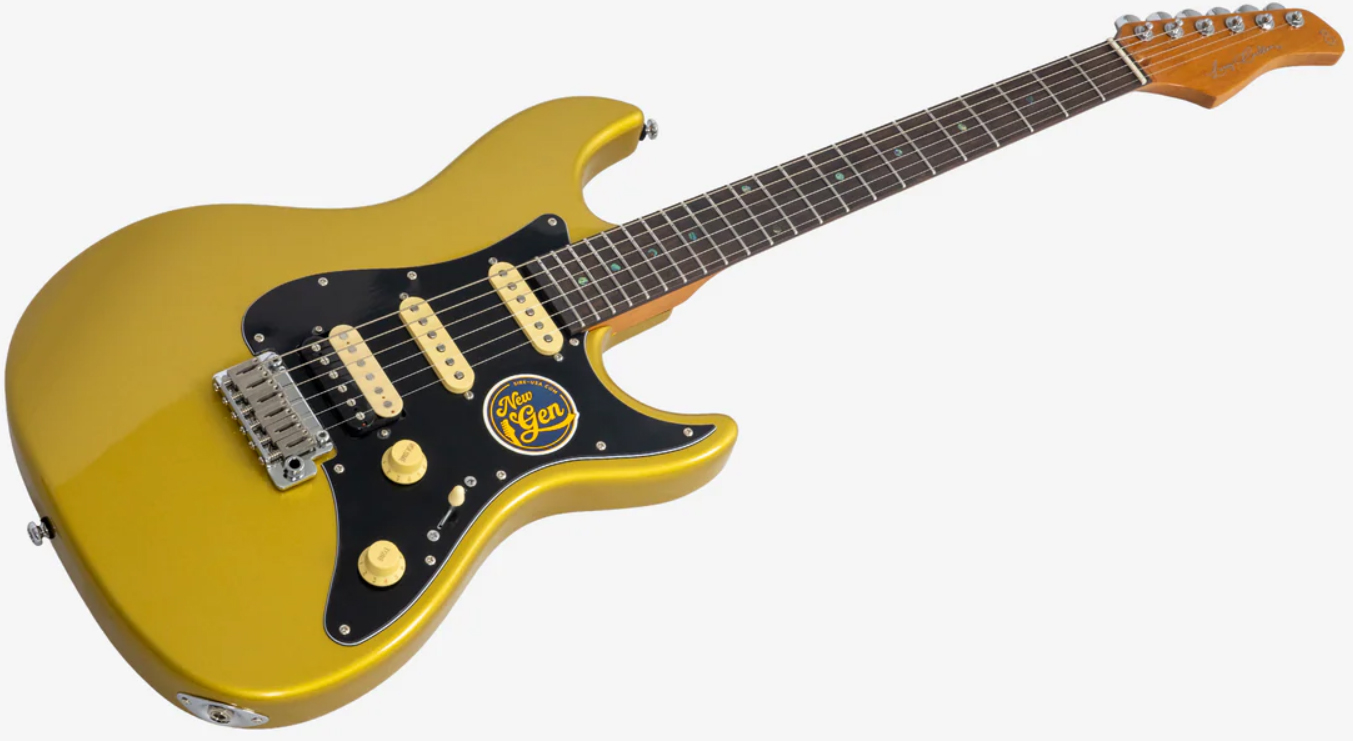 Sire Larry Carlton S7 Hss New Gen Trem Rw - Metallic Gold - Guitare Électrique Forme Str - Variation 2