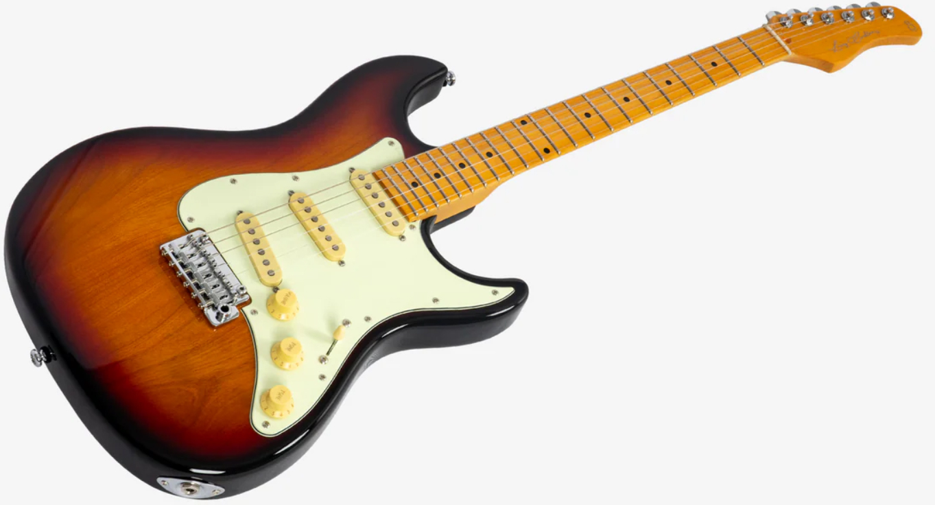 Sire Larry Carlton S7 Lh Gaucher New Gen 3s Trem Mn - 3 Tone Sunburst - Guitare Électrique Forme Str - Variation 2