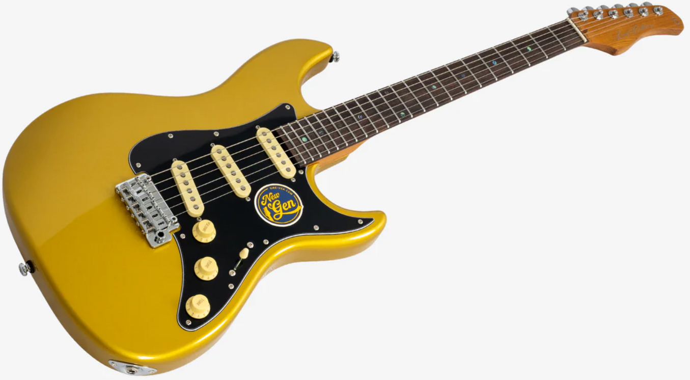 Sire Larry Carlton S7 Lh Gaucher New Gen 3s Trem Rw - Metallic Gold - Guitare Électrique Forme Str - Variation 2