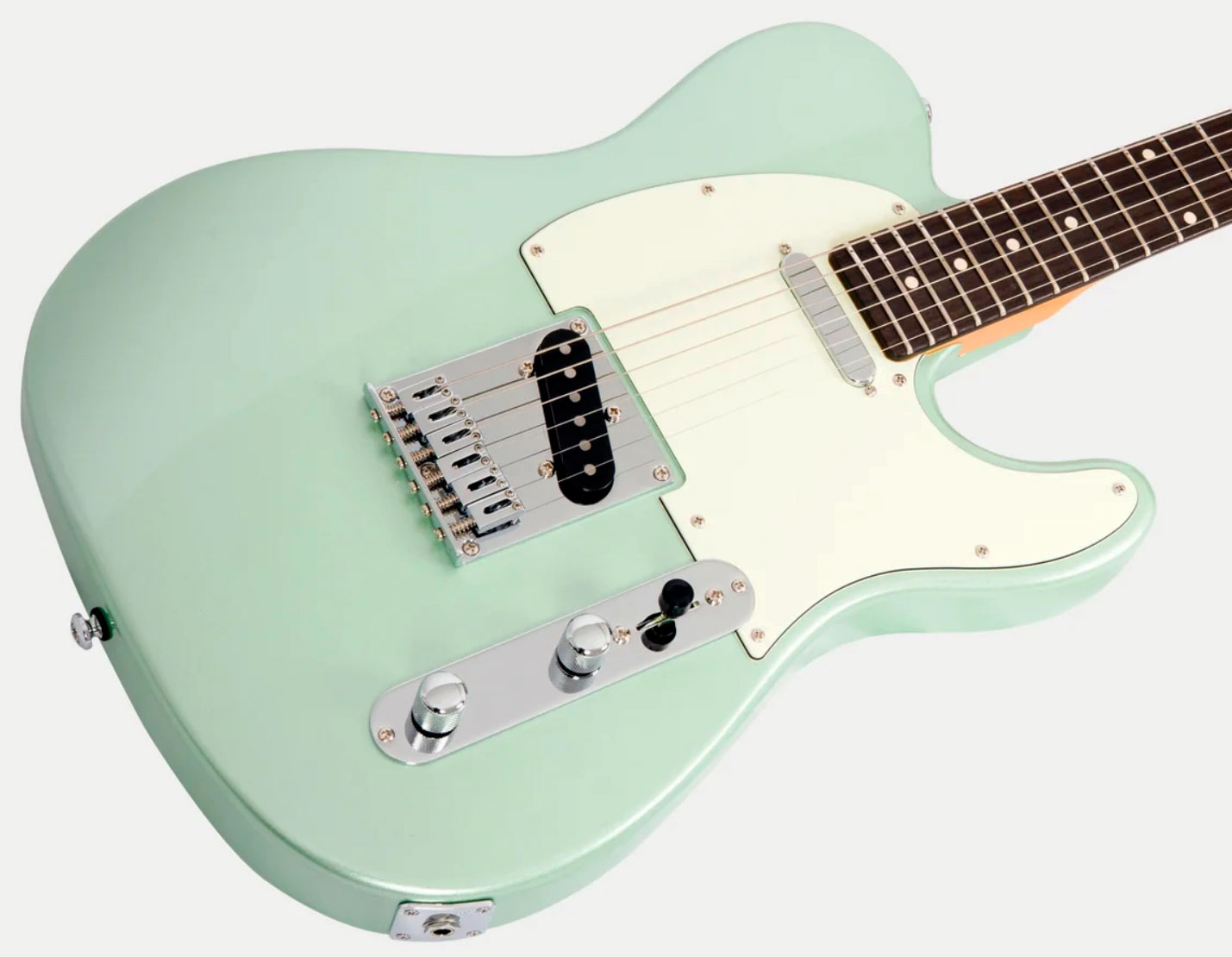 Sire Larry Carlton T3 New Gen 2s Ht Rw - Surf Green Metallic - Guitare Électrique Forme Tel - Variation 2