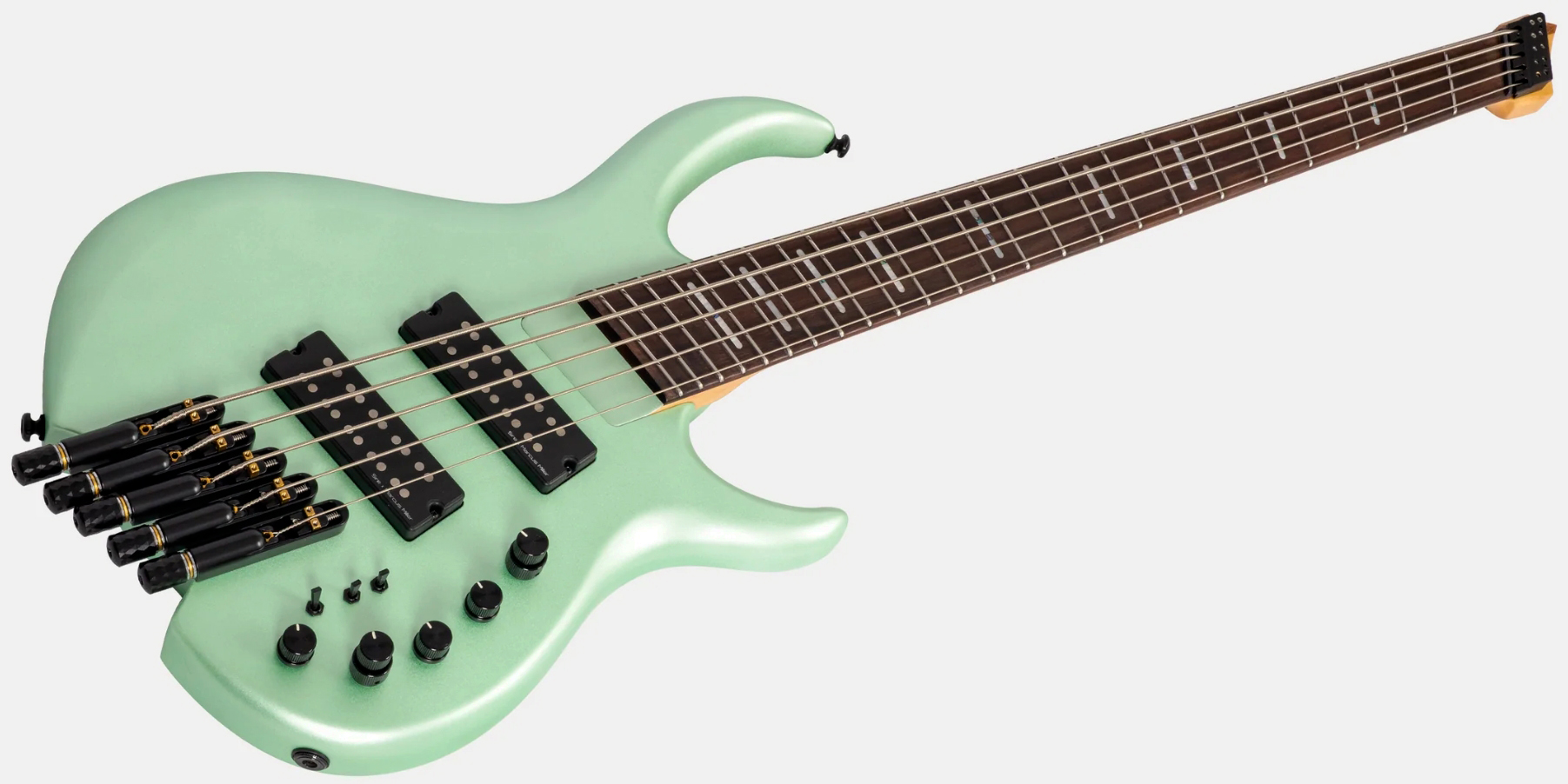 Sire Marcus Miller M6 Headless 5st Multiscale 5c Active Rw - Surf Green Metallic Satin - Basse Électrique Solid Body - Variation 2