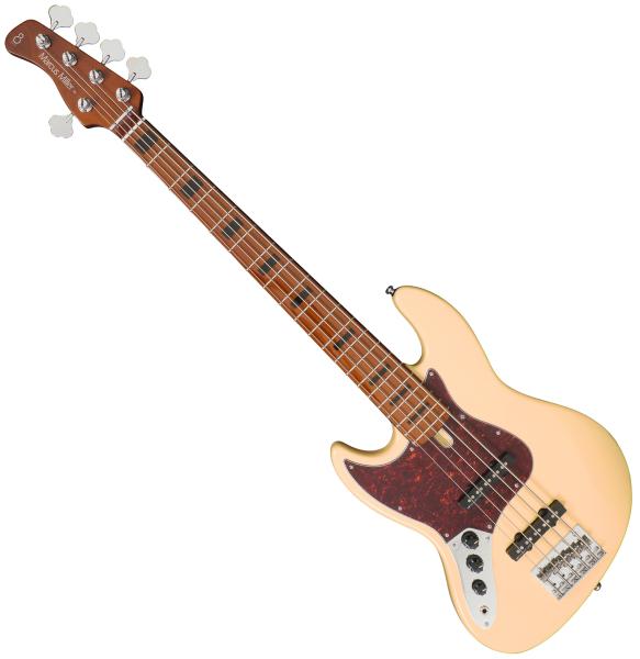 Sire Marcus Miller V5 5ST LH 5-String - vintage white Solid body
