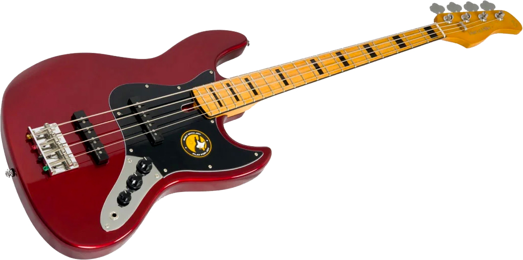 Sire Marcus Miller V5 Alder 4st Fretless Mn - Candy Apple Red - Basse Électrique Solid Body - Variation 2
