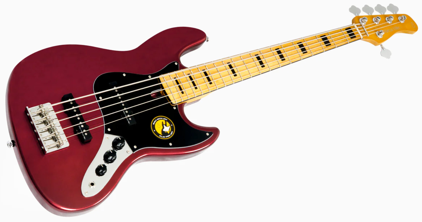 Sire Marcus Miller V5 Alder 5st 5c Mn - Candy Apple Red - Basse Électrique Solid Body - Variation 2