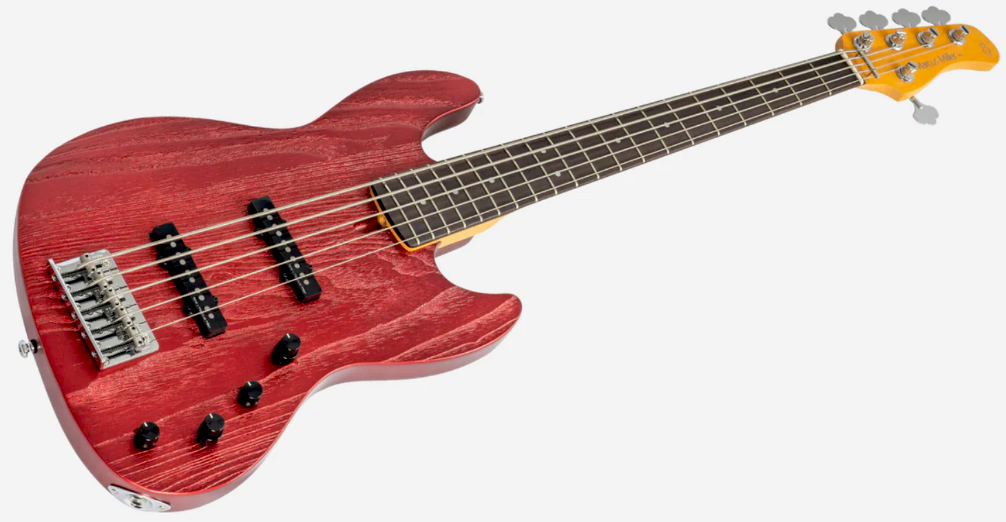 Sire Marcus Miller V6 5st 5c Active Rw - Candy Apple Red - Basse Électrique Solid Body - Variation 2