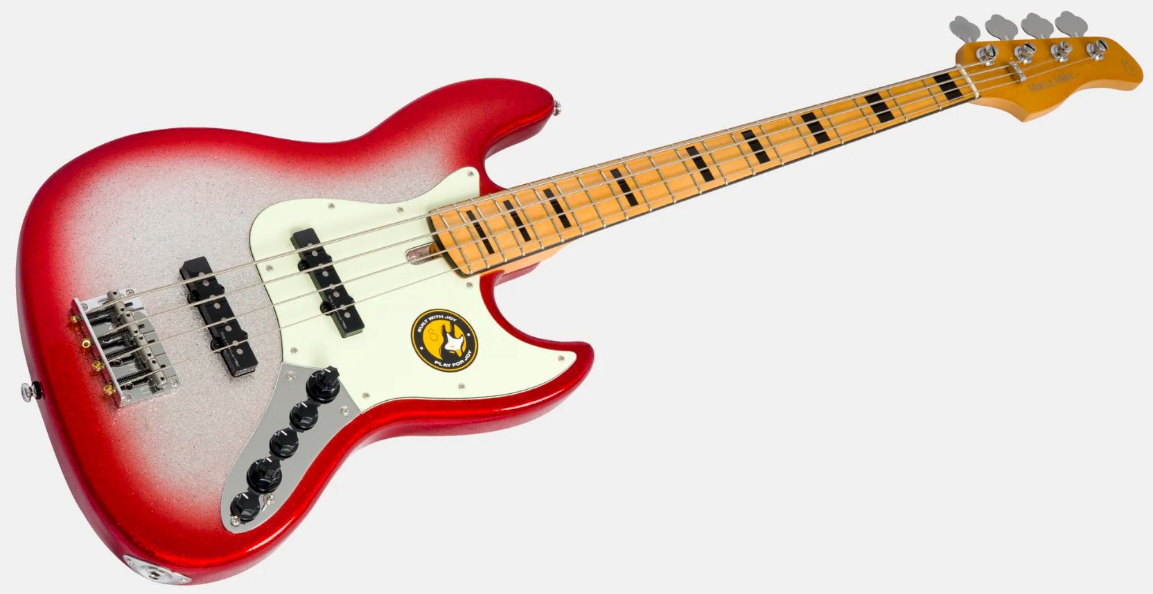 Sire Marcus Miller V7 Alder 2nd Gen 4st 4c Active Mn - Redburst Sparkle - Basse Électrique Solid Body - Variation 2