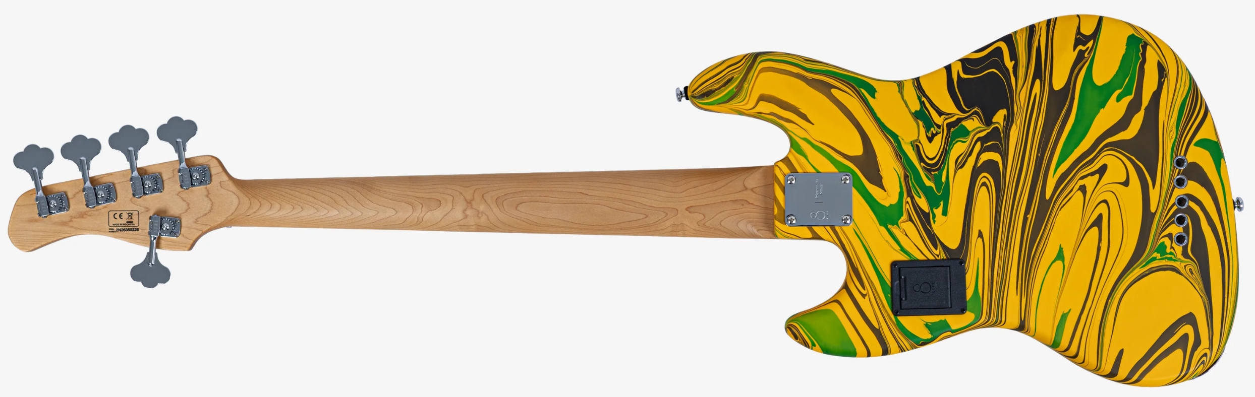 Sire Marcus Miller V7 Alder 2nd Gen 5st 5c Active Eb - Yellow Swirl - Basse Électrique Solid Body - Variation 1
