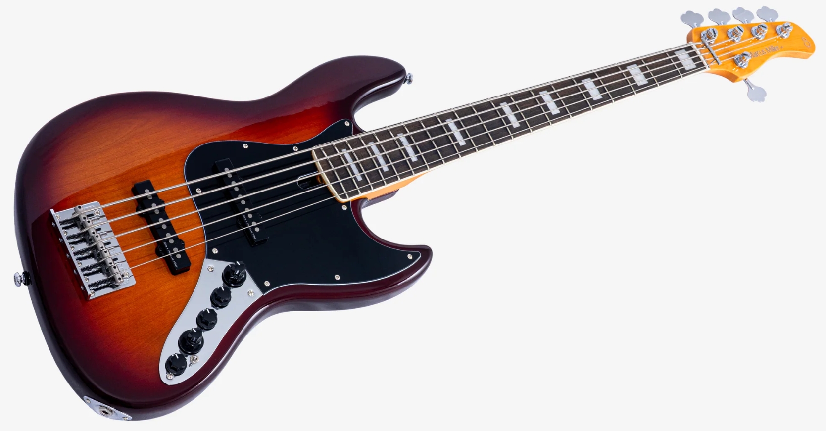 Sire Marcus Miller V7 Alder New Gen 5st Lh 5c Active Eb - Tobacco Sunburst - Basse Électrique Solid Body - Variation 2