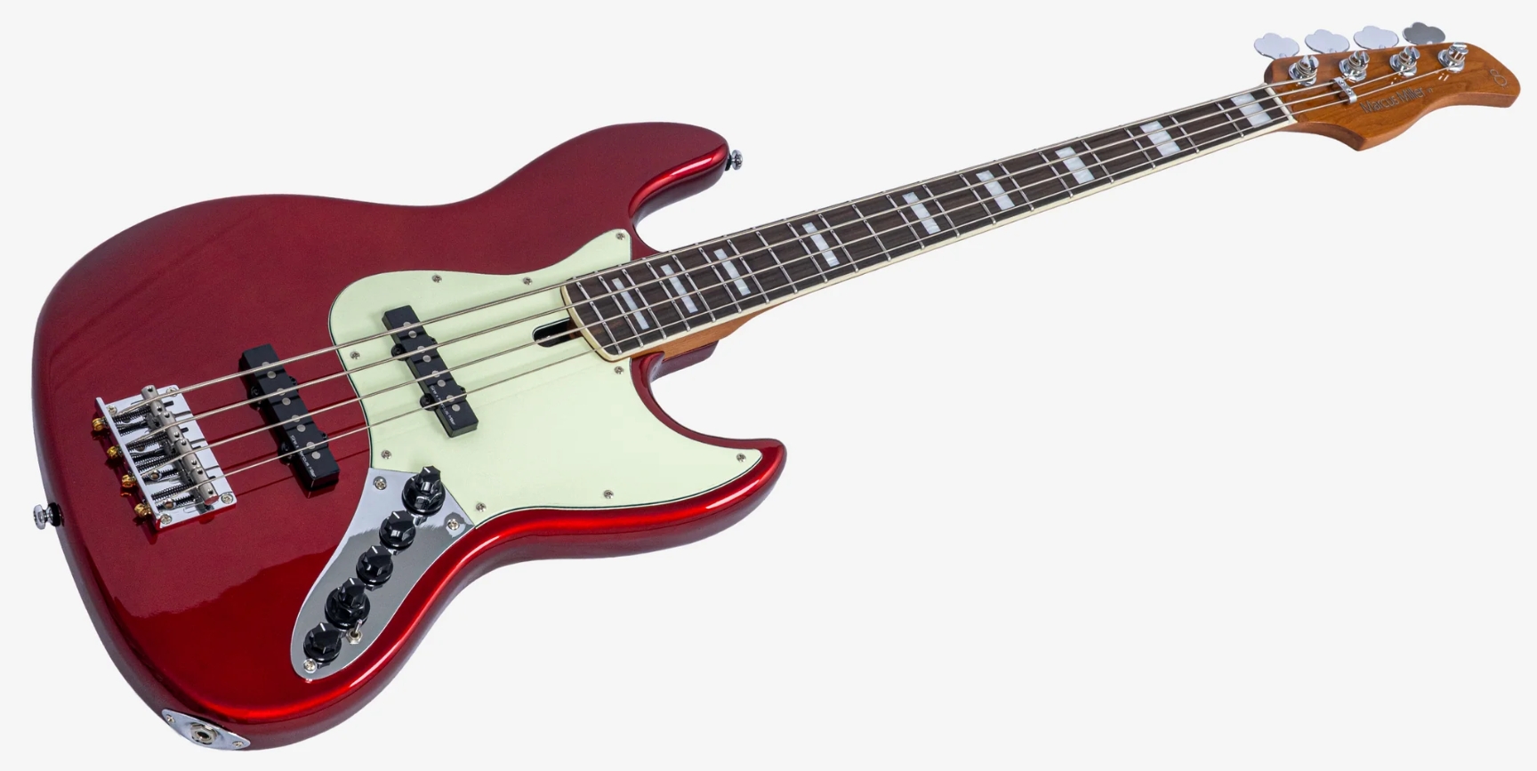 Sire Marcus Miller V7 Alder New Gen 4st Lh 4c Gaucher Active Eb - Candy Apple Red - Basse Électrique Solid Body - Variation 2