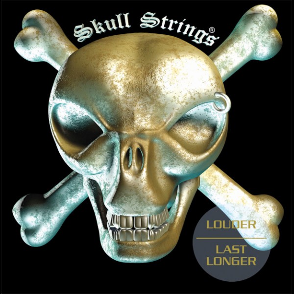 Cordes guitare électrique Skull strings Drop B Electric Guitar 12-62 - jeu de 6 cordes