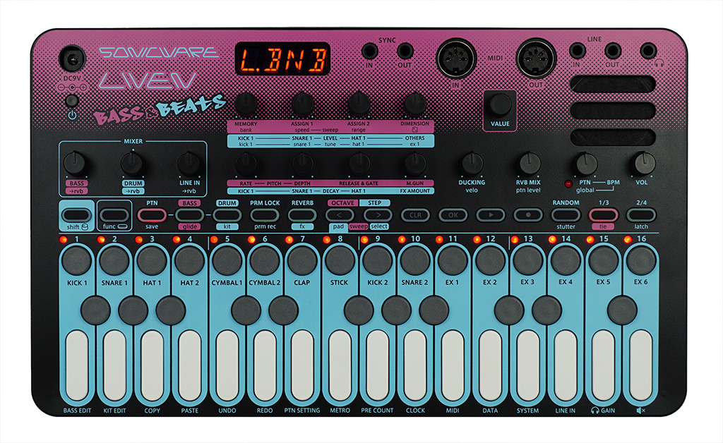 Sonicware Liven Bass & Beats - Sampleur / Groovebox - Variation 1