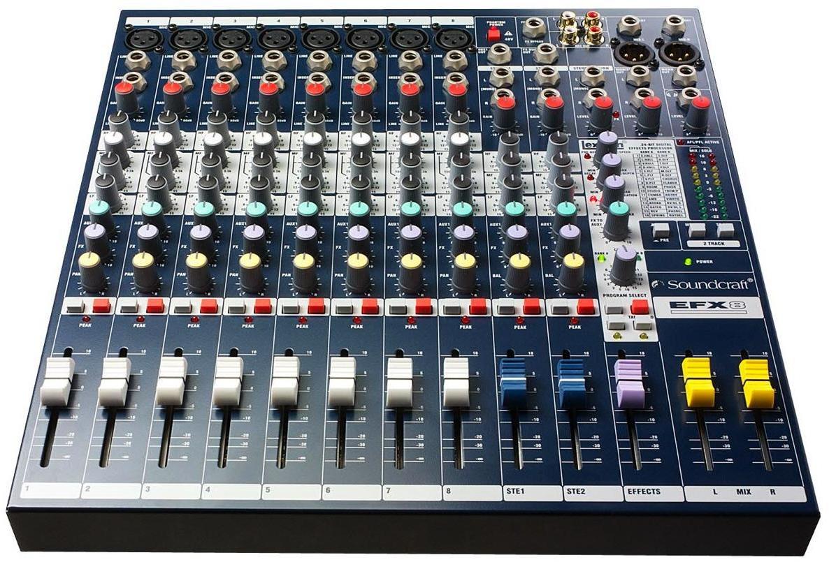 Table de mixage analogique Soundcraft EFX 8
