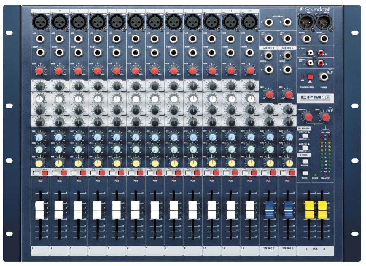 Table de mixage analogique Soundcraft EPM12