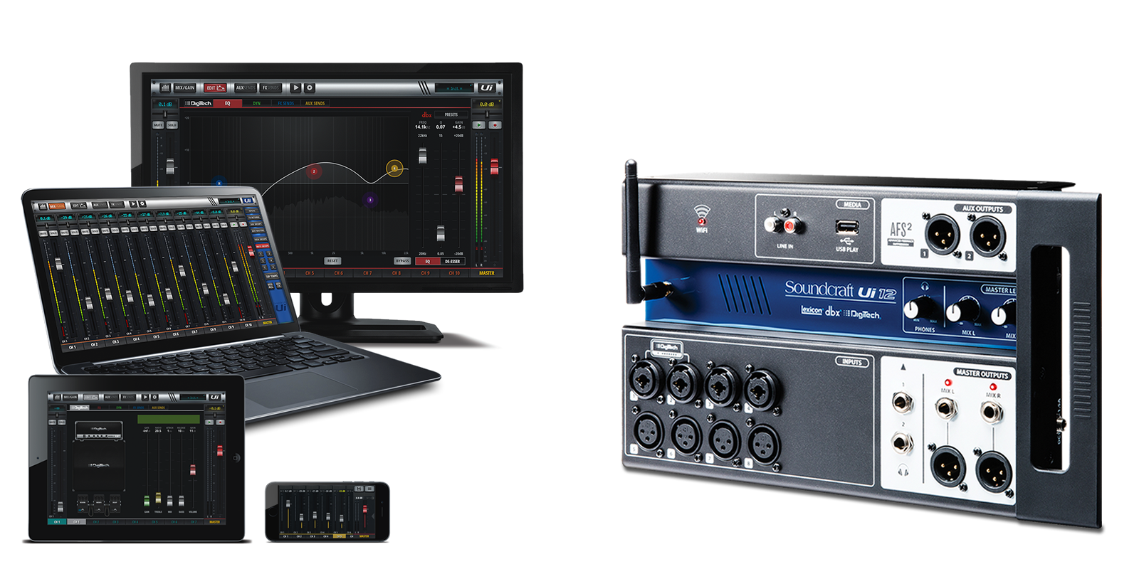 Soundcraft Ui12 - Table De Mixage NumÉrique - Variation 2