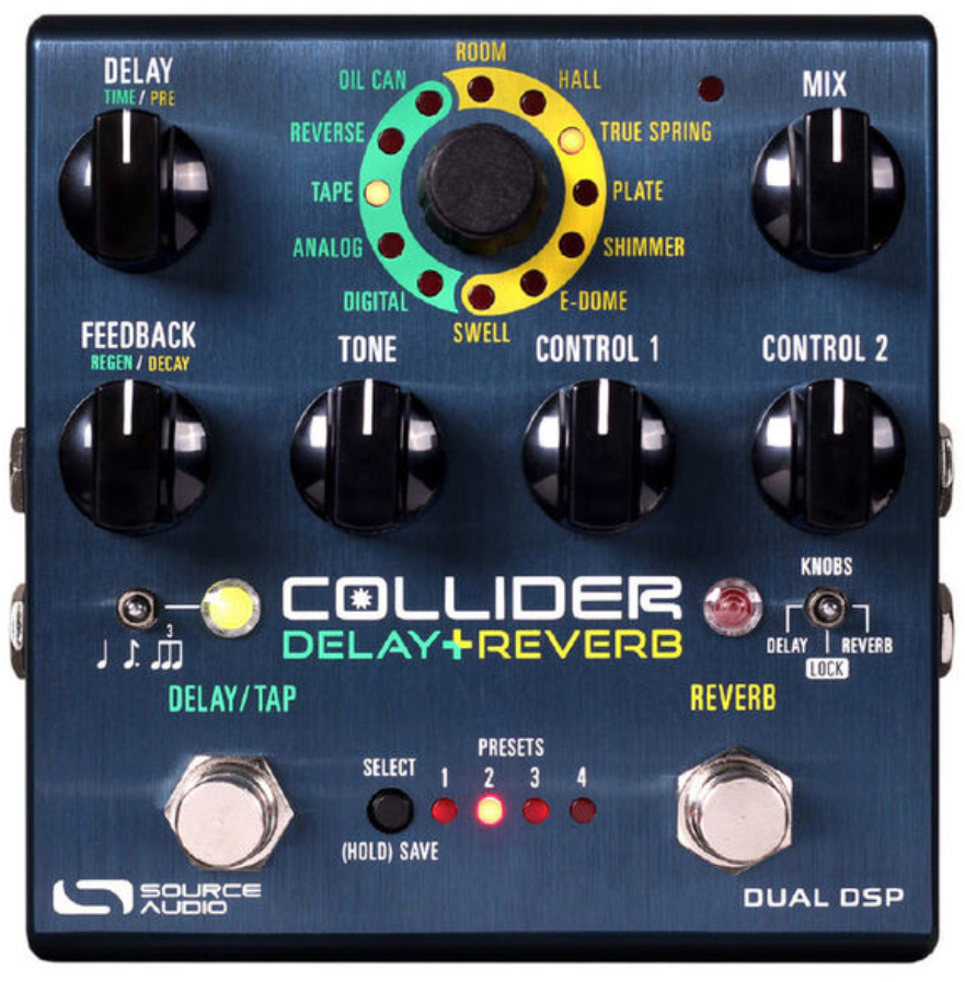 Pédale reverb / delay / echo Source audio Collider Delay+Reverb