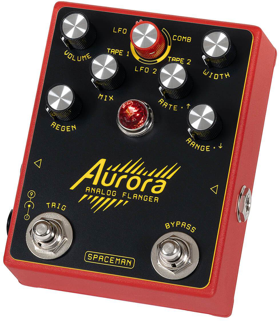 Spaceman Effects Aurora Flanger Standard - Red - PÉdale Chorus / Flanger / Phaser / Tremolo - Variation 1