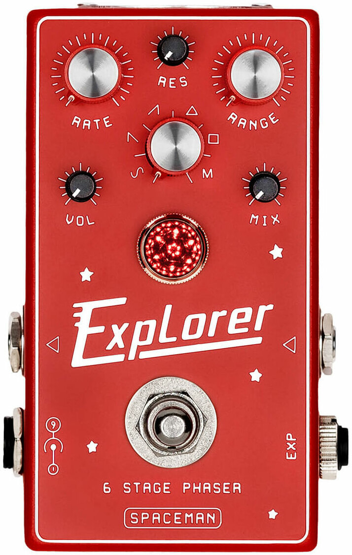 Spaceman Effects Explorer 6 Stage Phaser Red - PÉdale Chorus / Flanger / Phaser / Tremolo - Main picture