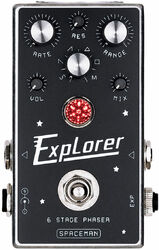Pédale chorus / flanger / phaser / tremolo Spaceman effects Explorer 6 Stage Phaser - Silver