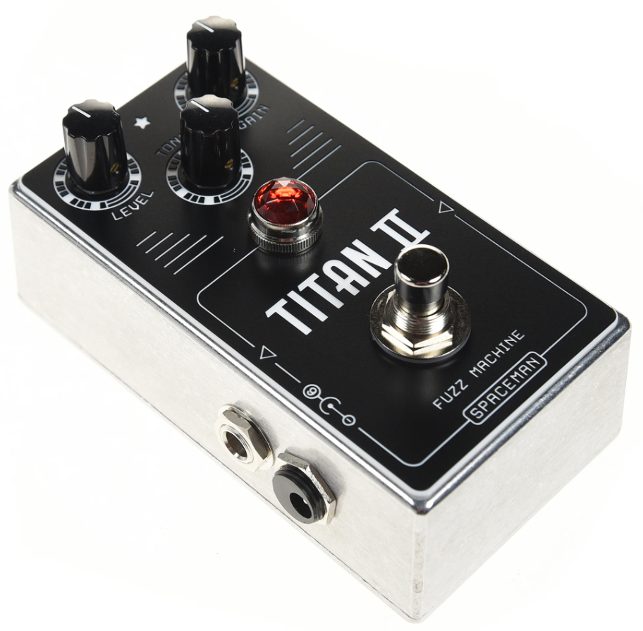 Pédale overdrive / distortion / fuzz Spaceman effects Titan II Fuzz Disto Overdrive Ltd Silver