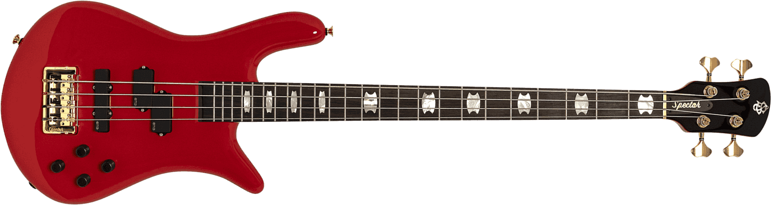 Spector Euro Serie Classic 4 Rw - Solid Red Gloss - Basse Électrique Solid Body - Main picture