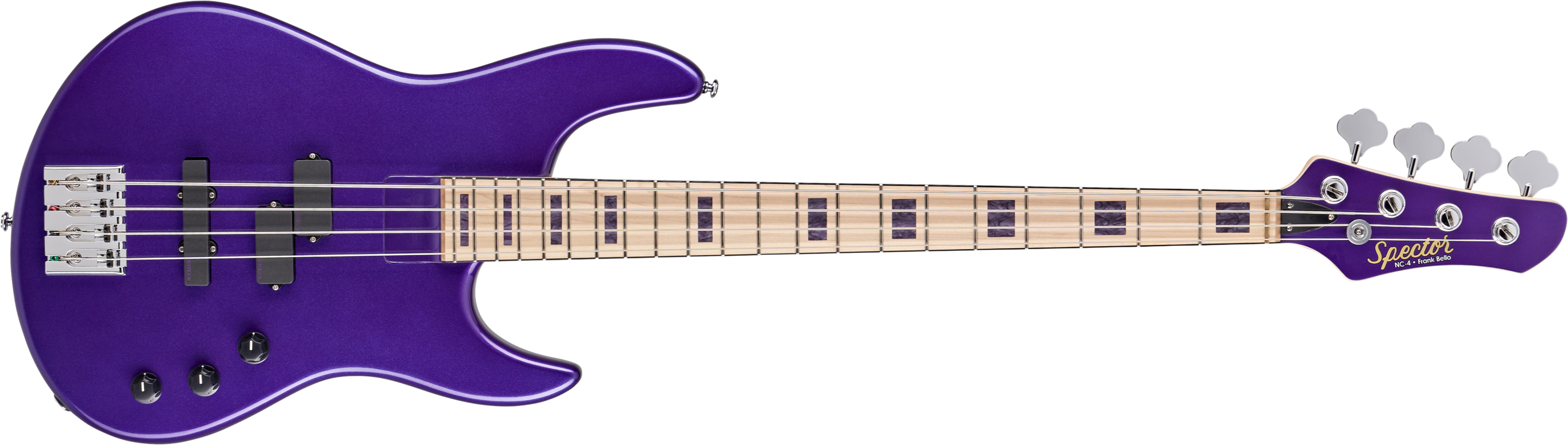 Spector Icon 4 Frank Bello Signature Mn - Purple - Basse Électrique Solid Body - Main picture