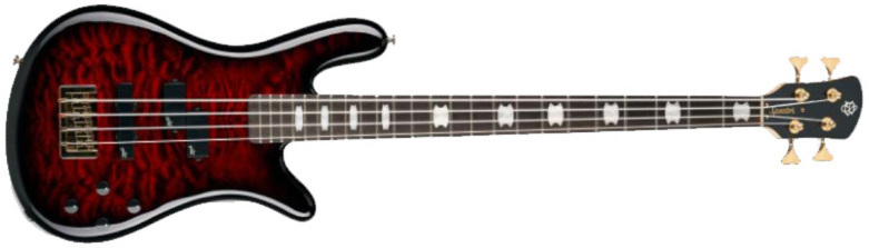 Spector Icon Ns-2 Bolt-on Rw - Black Cherry Gloss - Basse Électrique Solid Body - Main picture