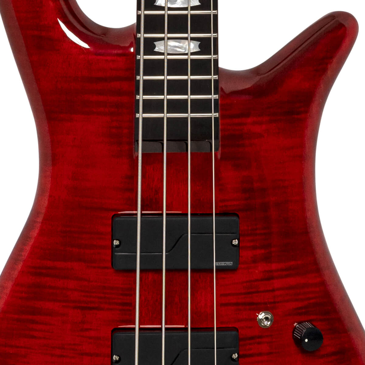 Spector Rudy Sarzo Lt4 Euro Signature Rw - Scarlett Red Gloss - Basse Électrique Solid Body - Variation 1