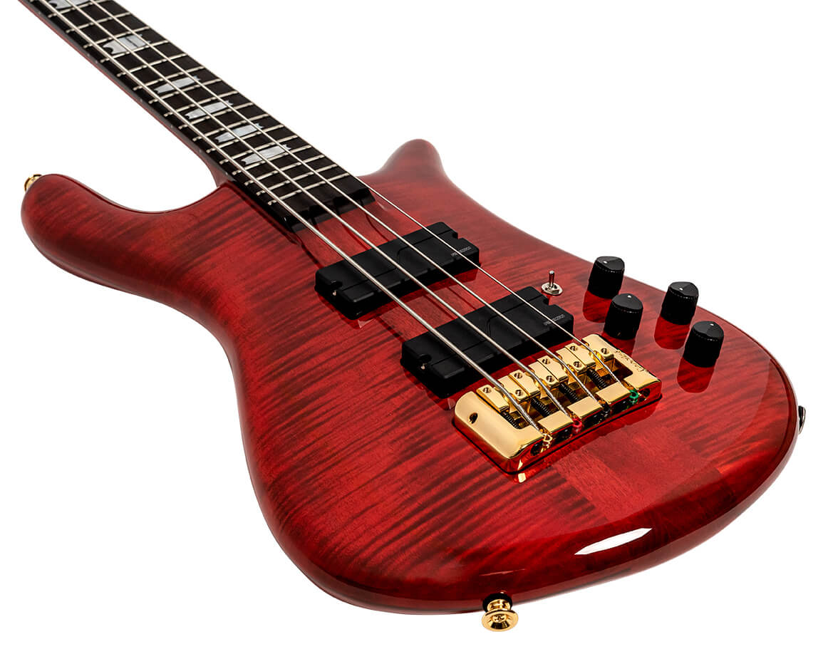 Spector Rudy Sarzo Lt4 Euro Signature Rw - Scarlett Red Gloss - Basse Électrique Solid Body - Variation 2