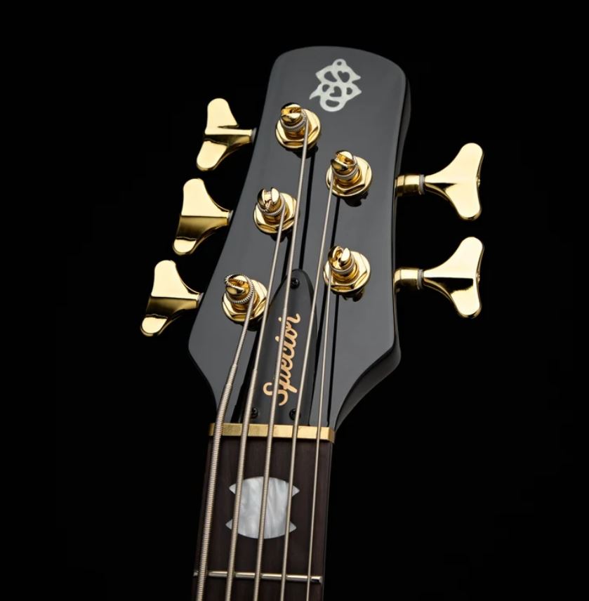 Spector Icon Ns-5 Neck-thru 5-cordes Rw - Black And Blue - Basse Électrique Solid Body - Variation 1