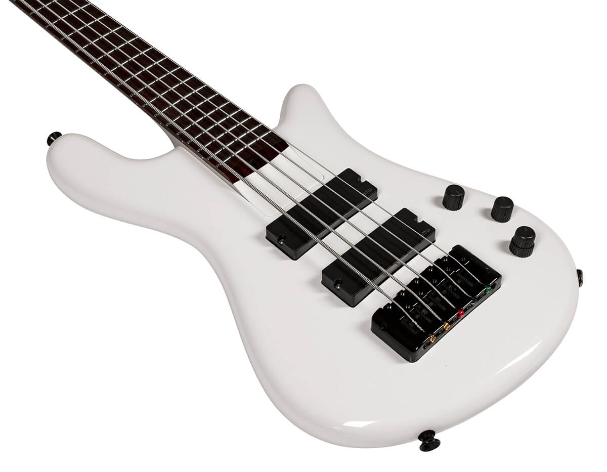 Spector Ns Bantam 5c Diapason Court Active Emg Rw - Solid White - Basse Électrique Solid Body - Variation 2