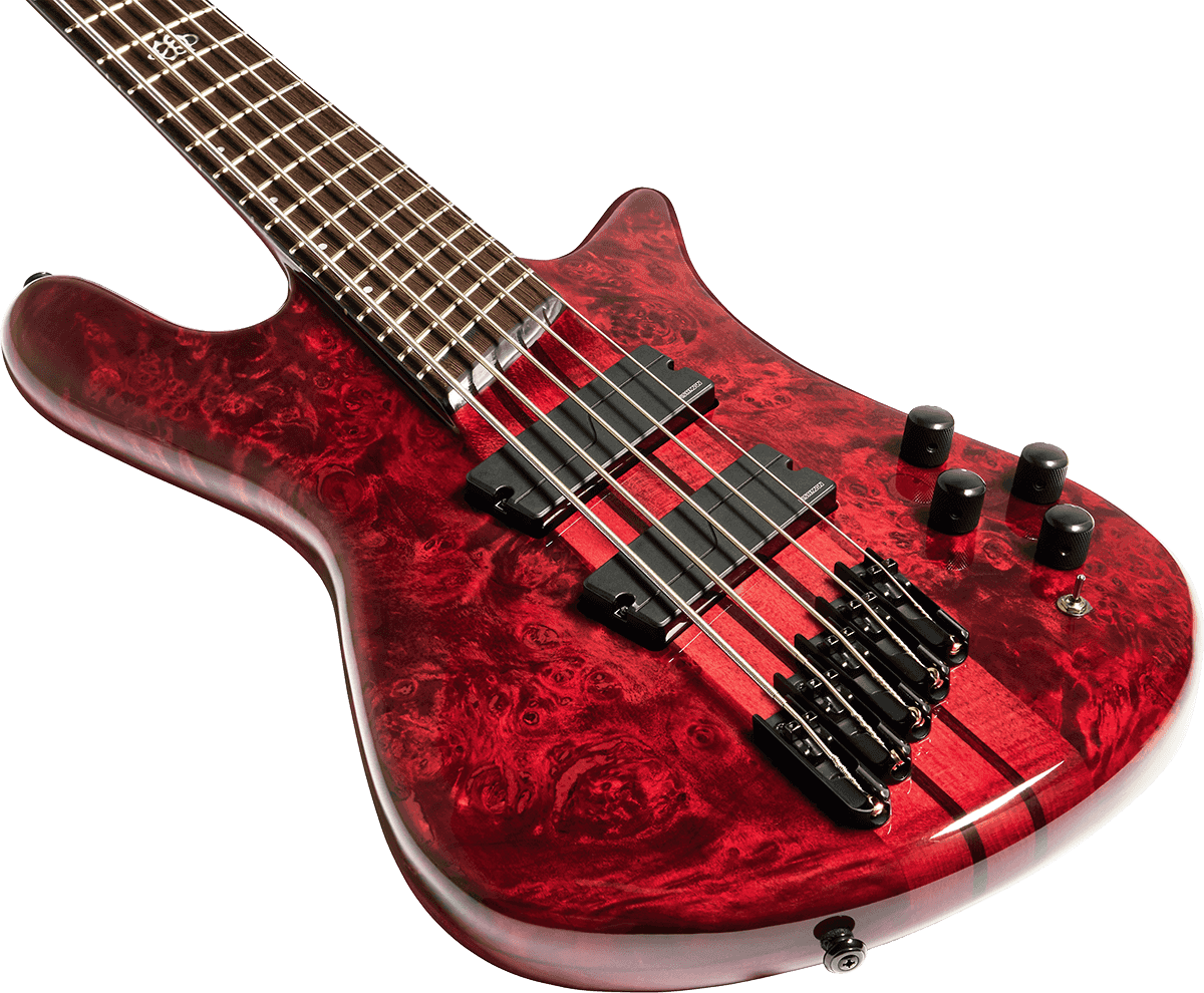 Spector Ns Dimension 5 Fishman We - Inferno Red Gloss - Basse Électrique Solid Body - Variation 2
